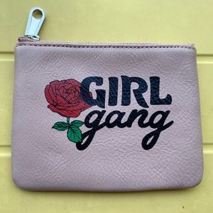 Rebecca Minkoff leather coin purse. “girl gang”